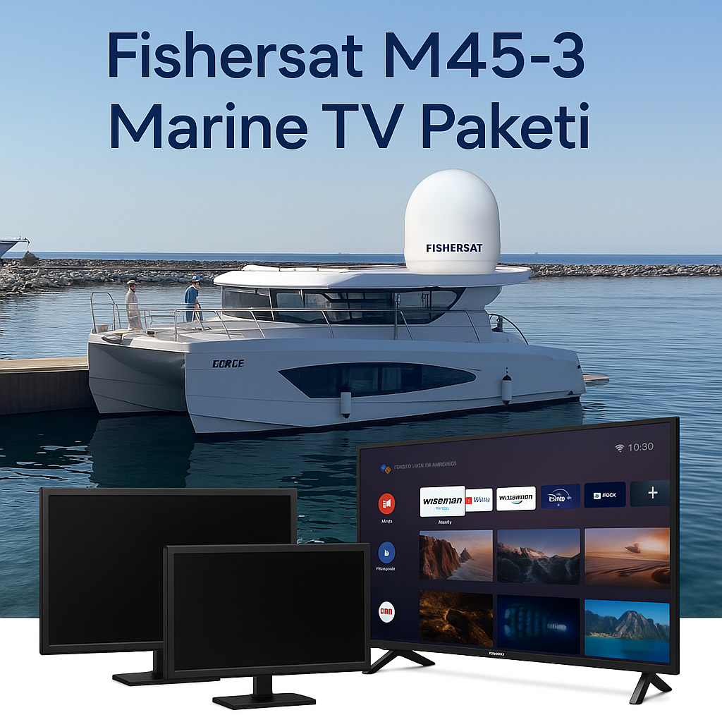 Fishersat M45-3  SETİ Motoryatlarda Tam Donanım