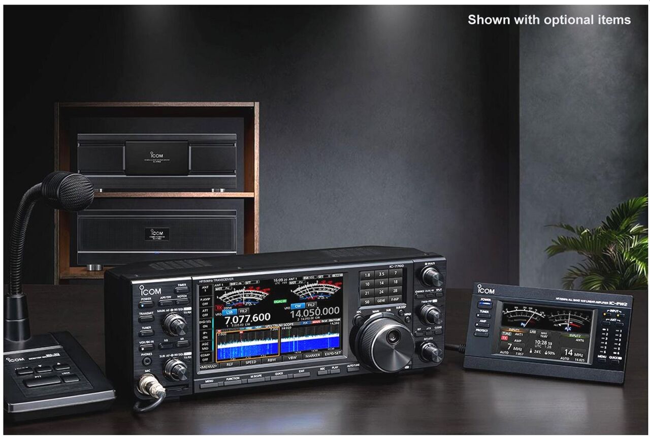 Güç ve Zekanın Buluşması: Icom IC-7760 ve IC-PW2 ile İstasyonunuzu Zirveye Taşıyın.