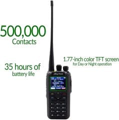 ANYTONE AT-D878UV II PLUS GPS BT DMR/ANALOG - Telsiz Type-C Bat.