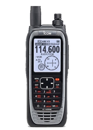 ICOM IC-A25NE BT & VOR Destekli Airband El telsizi