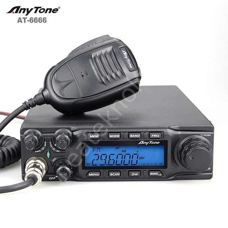 ANYTONE AT-6666 PRO  (80W) 10m & CB -Telsiz