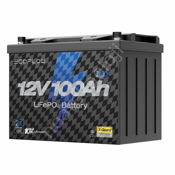 EcoFlow - Lityum 12V 100Ah Derin Döngülü Deniz Trolling Motoru Aküsü
