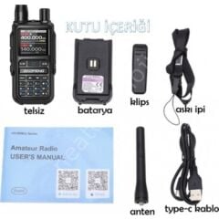 Baofeng UV-5R Mini BT-USB-C Airband El Telsizi