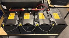 EcoFlow 12V 100Ah 4’lü Lityum Akü Seti | Tekne & Karavan İçin NEA Marine Power Kit