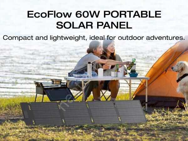EcoFlow 60W Taşınabilir Güneş Paneli-Trail Uyumlu-