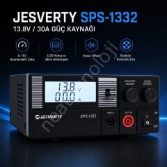 JESVERTY SPS-1332 13.8V / 30A Ayarlanabilir Telsiz Güç Kaynağı