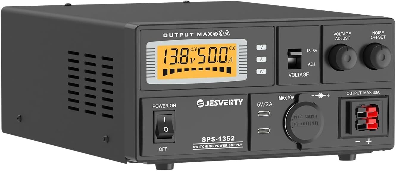 JESVERTY SPS-1352 13.8V 50A Amatör Telsiz Güç Kaynağı