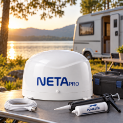 NETA Mobilsat PRO | 3 Çıkışlı Karavan Uydu TV Anteni