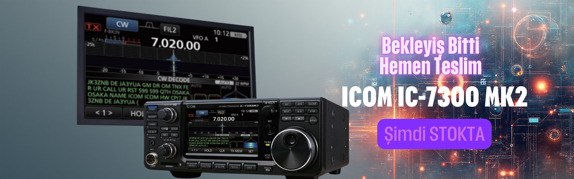 ICOM IC-7300 MK2 Şimdi Ön Siparişte